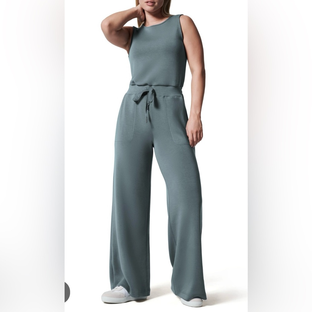 SPANX AirEssentials Sleeveless Jumpsuit (Hazy Blue Gray) - NEVER WORN (L Long)